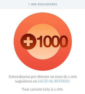 1000 seguidores